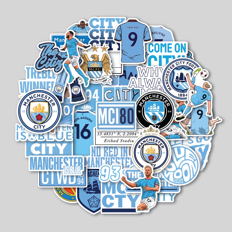 

Hot Sale STICKER PACK MANCHESTER CITY STICKER TUMBLER STIKER LAPTOP KOPER HELM