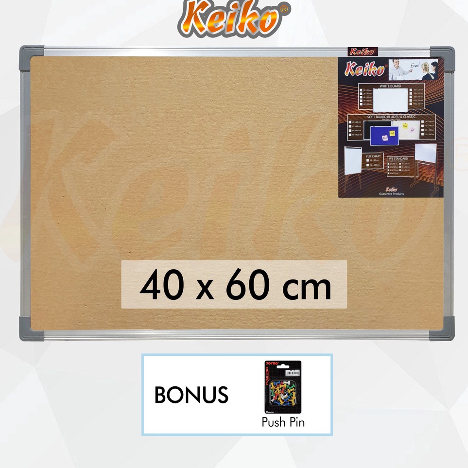 

Softboard Pin Board Cork Board Papan Pengumuman Mading Gantung Polos Keiko 4 x 6 cm