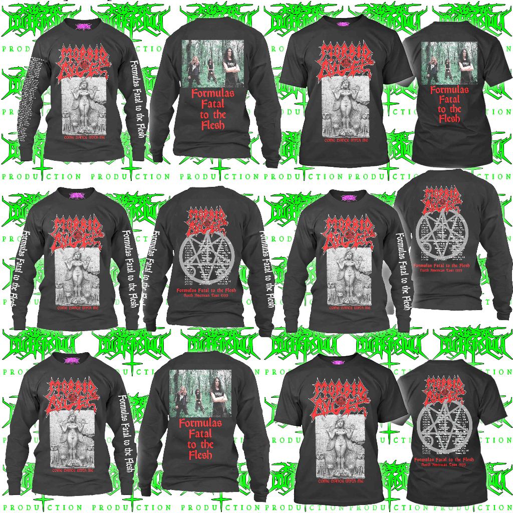 Morbid Angel come dance with me TOUR 1998 TOUR 1999 Kaos tour tangan KREATOR BENEDICTION DEICIDE SEP