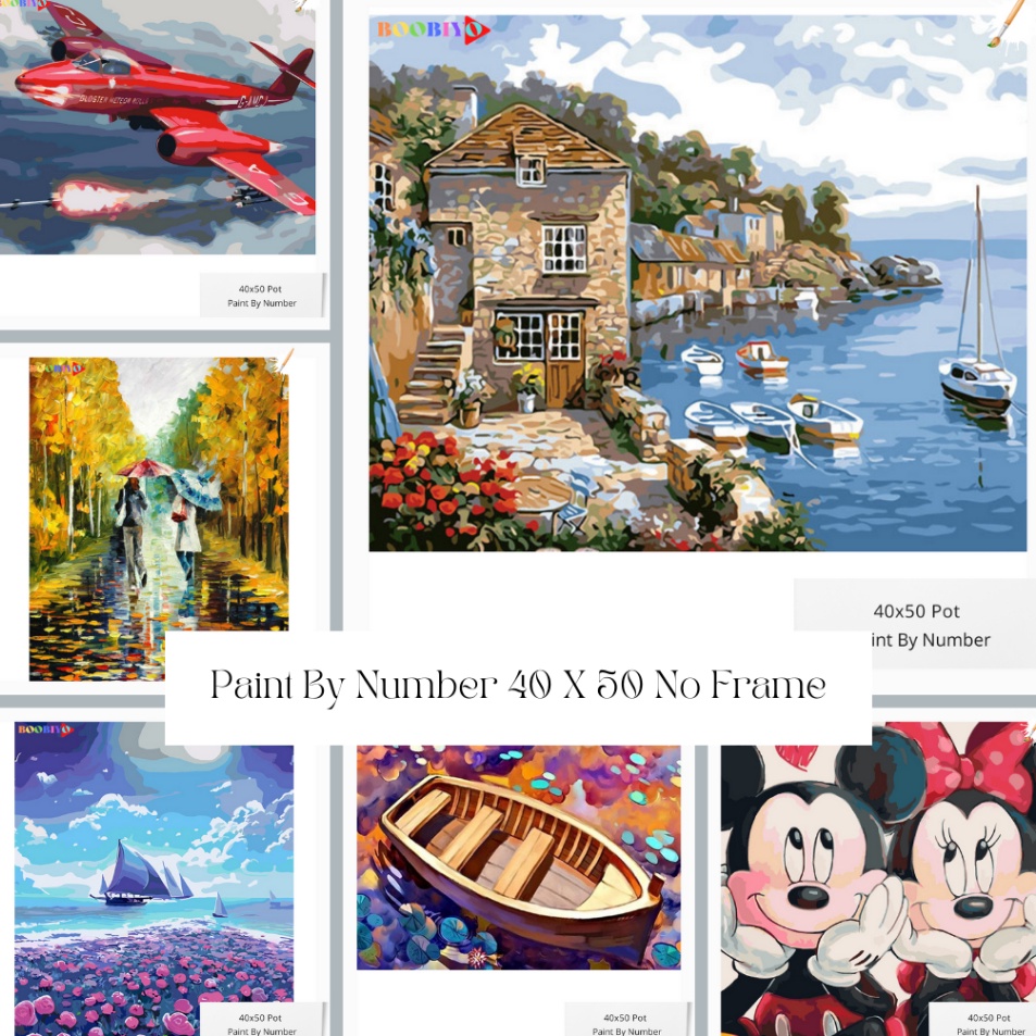 

Ready Stok Paint By Numbers 4x5 DIY Paint By Numbers Landscape No Frame