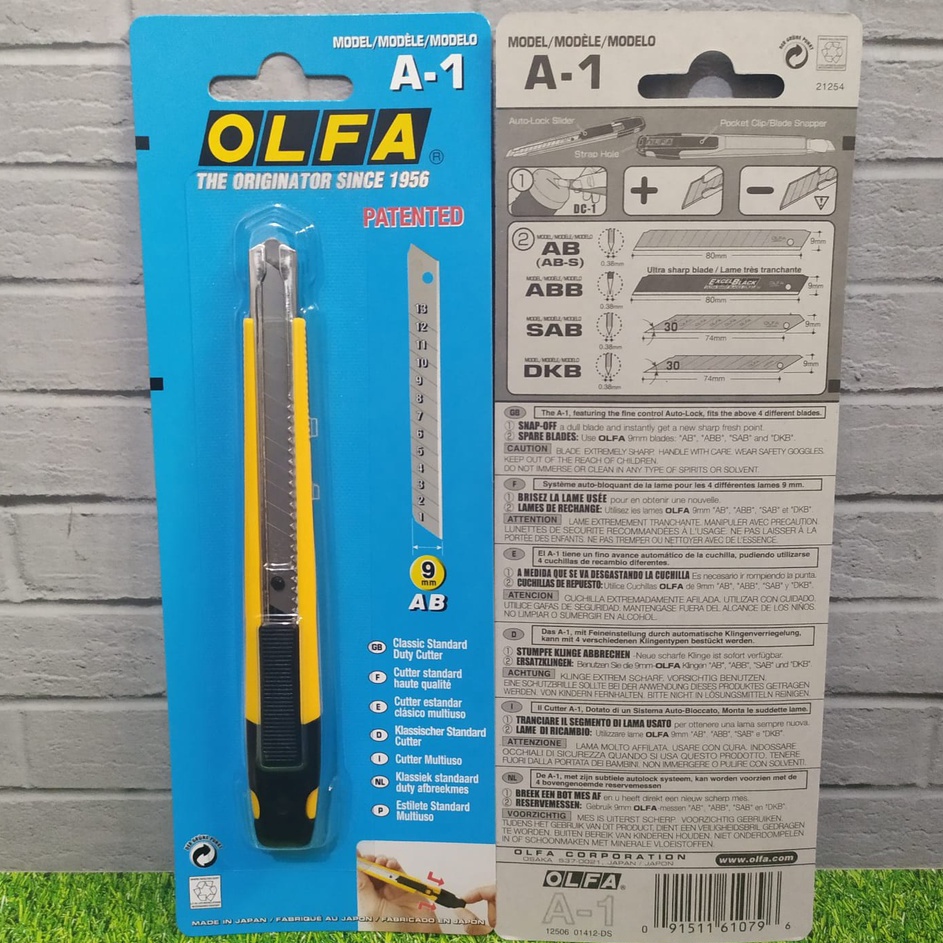 

Promo OLFA A1 Pisau Cutter 9 mm Standard Duty