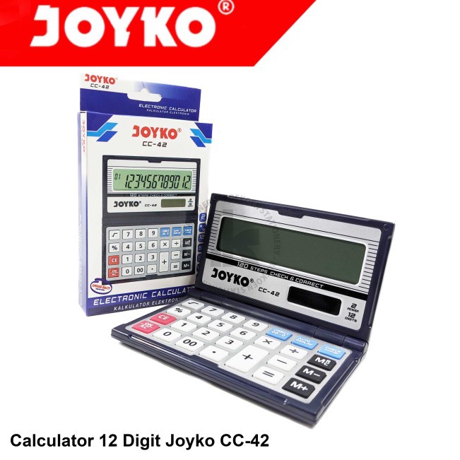 

Sentuhan Personal KALKULATOR CHECK CORRECT JOYKO CC42 Calculator Lipat Saku 12 Digit CC42