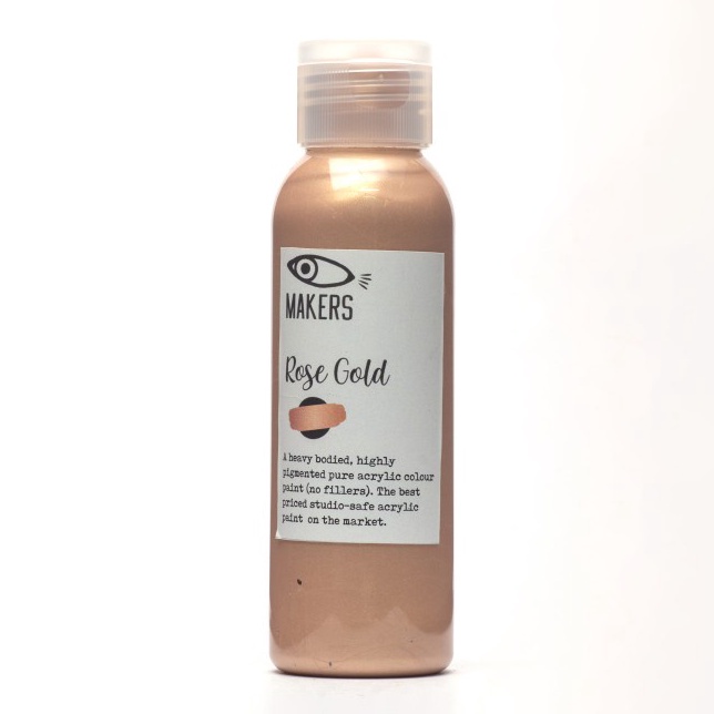

Rose Gold Acrylic Paint 1ml by MAKERS