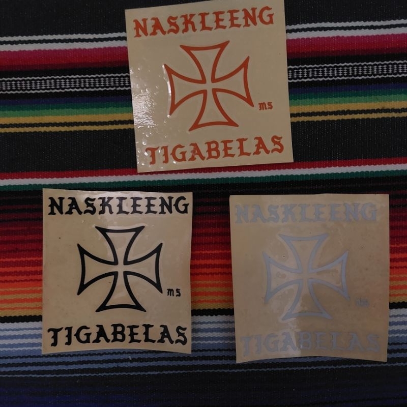 

STIKER - NASKLEENG TIGABELAS - CUTTING