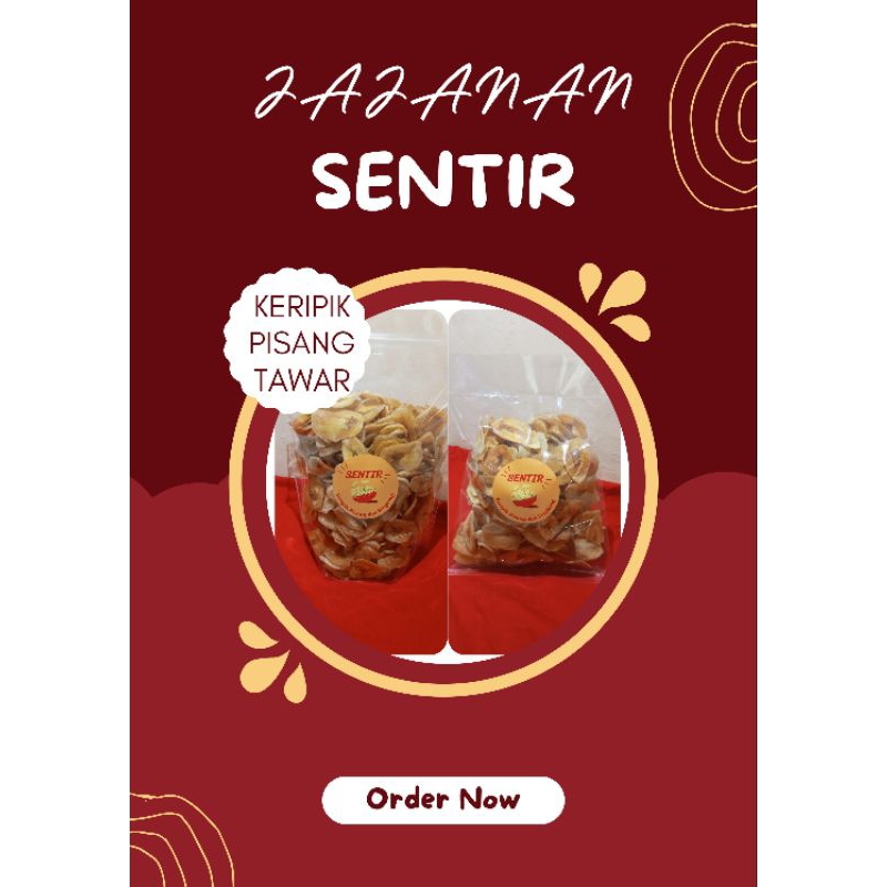 

Keripik Pisang Kepok Tawar (Tanpa Rasa)