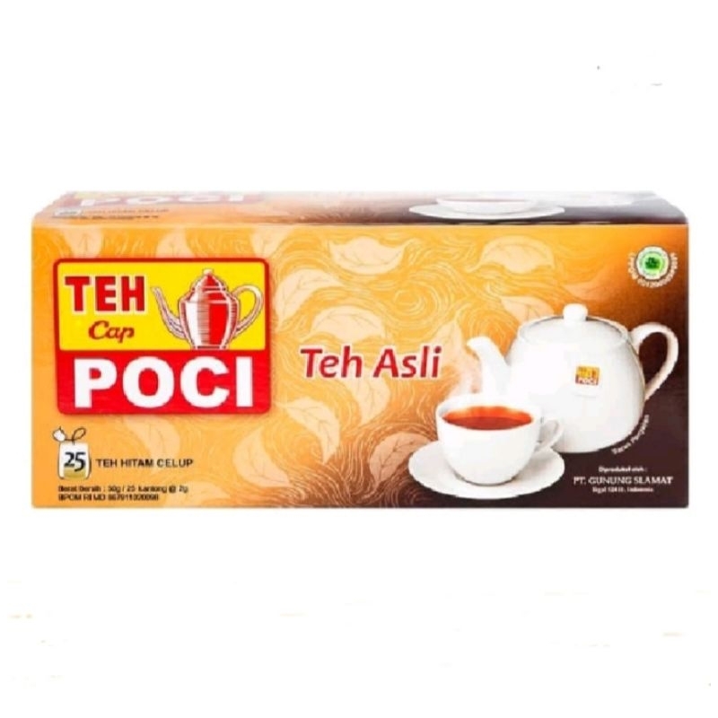 

Teh Celup Poci Teh Asli Teh Hitam isi 25 pcs/kotak