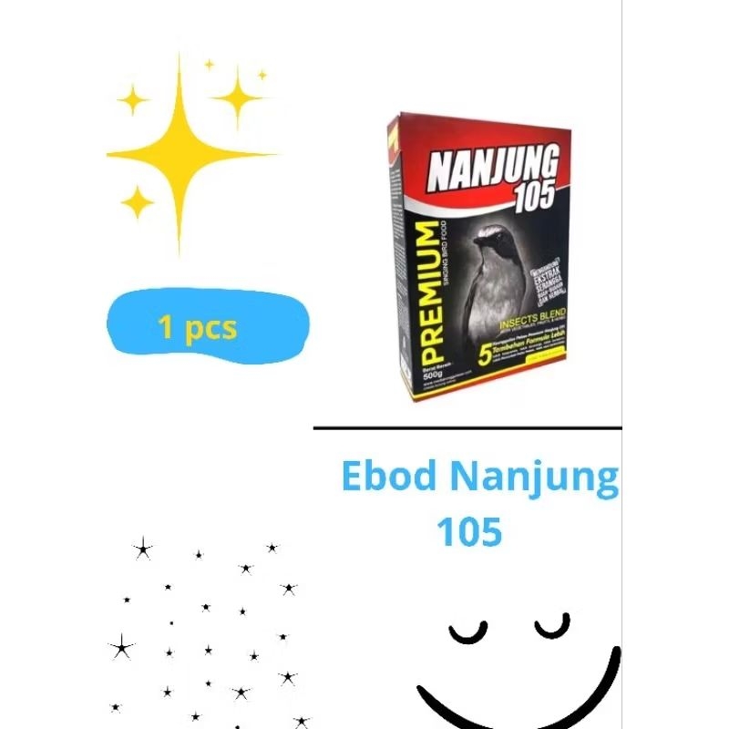Pakan Burung Ebod Nanjung 105 murai kacer anis cucak dll