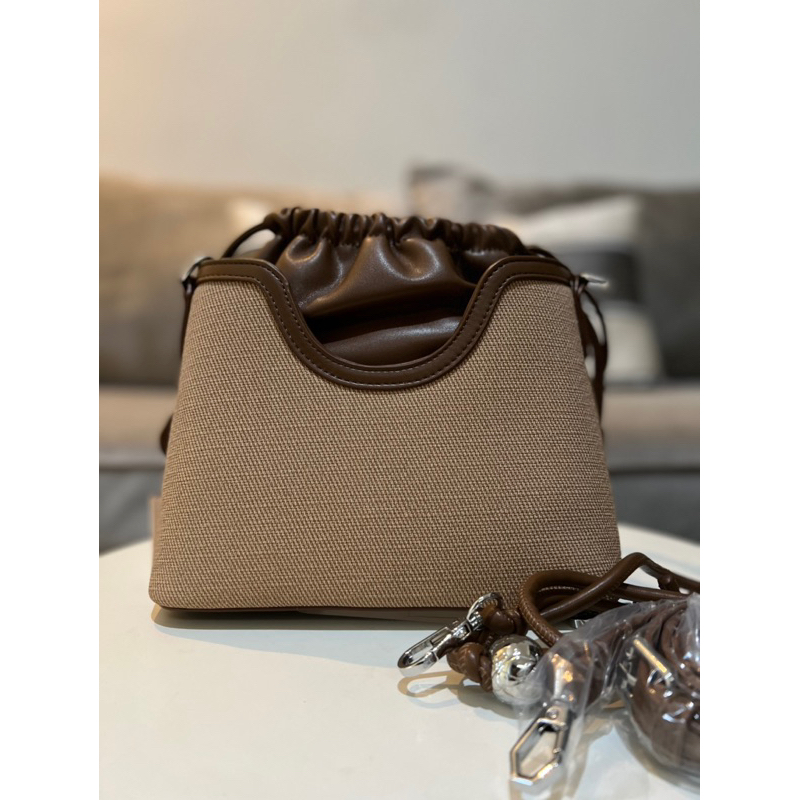 Tas Serut Hanwu HW5518-2 Grey Blue- HW03222 Caramel