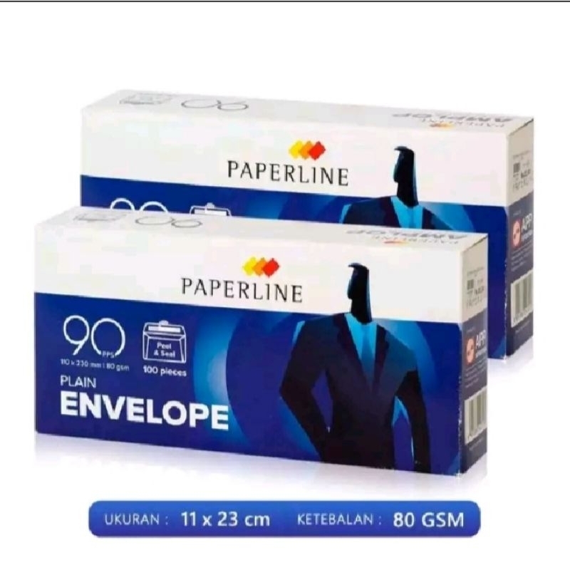 

(100 pcs) AMPLOP PUTIH POLOS PAPERLINE 90 MURAH