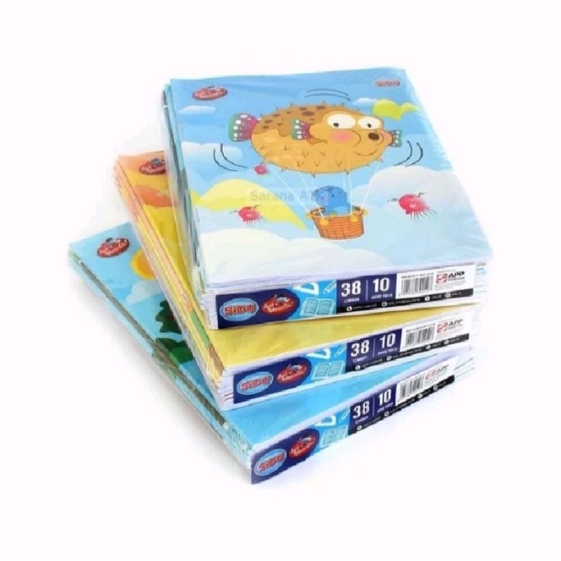 

BUKU TULIS SIDU 38 LEMBAR/ 1 PACK ISI 10 PCS MURAH