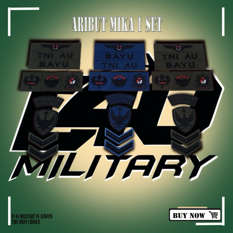 ATRIBUT PDL TNI 1 SET TNI AD/AL/AU [D40MILITARY]
