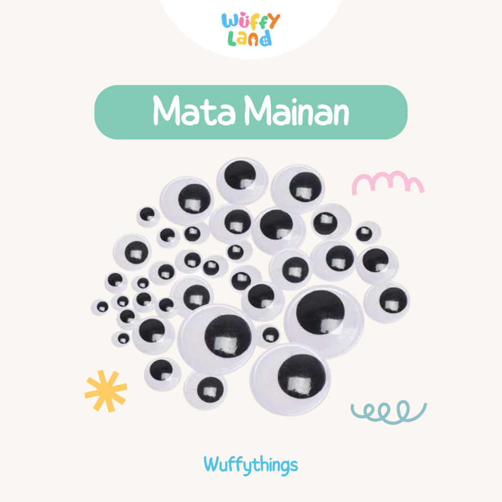 Wuffyland Bermain Menggunakan Mata Mainan - DIY Kerajinan Anak