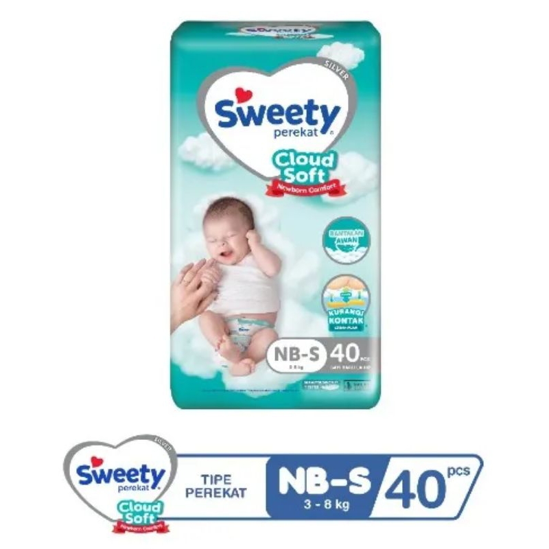 Pampers Sweety Silver Perekat NB-S40 Termurah