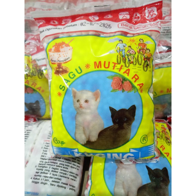 

sagu mutiara cap kucing 100g // sagu mutiara // mutiara