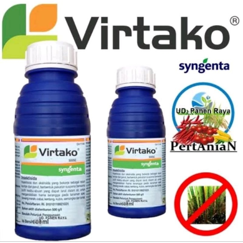 VIRTAKO 300 SC isi 50 ML Insektisida Produksi Syngenta untuk Padi dan Sayuran daun