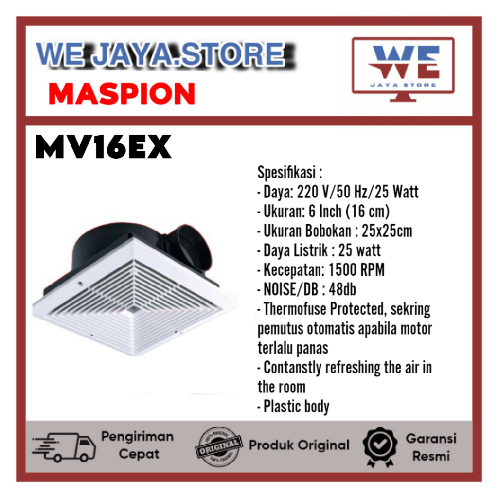 EXHAUST FAN MASPION MV16EX 16INCH BALING 6INCH