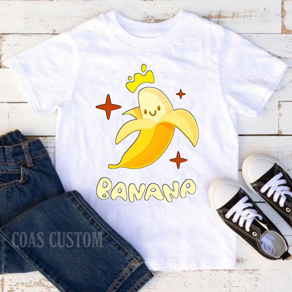Kaos anak buah pisang banana lengan pendek