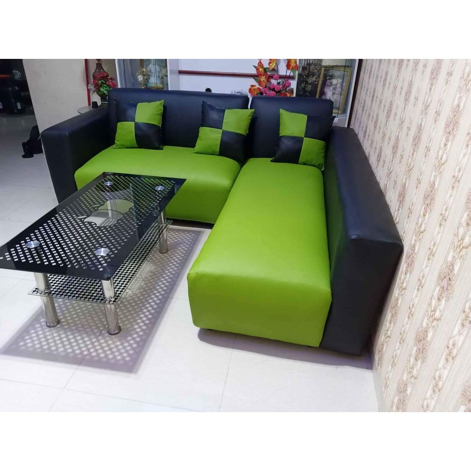 Sofa L Putus Minimalis  Sofa bed Sudut Santai Sofa Set Meja