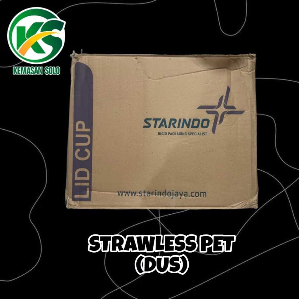 Tutup gelas plastik cup PET dan PP Strawless (DUS)