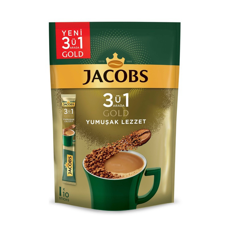 

Kopi JACOBS GOLD 3in1 1pack isi 10pcs