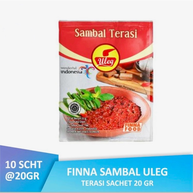 

Sambel Uleg Finna Sambal Terasi isi 10 Sachet - FinnaFood