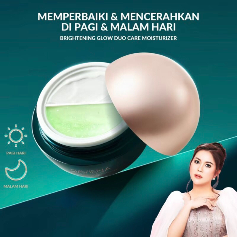 BRIGHTENING GLOW DUO CARE MOISTURIZER | DAVIENA SKINCARE | AGEN PALEMBANG | DAVIENA OFFCIAL
