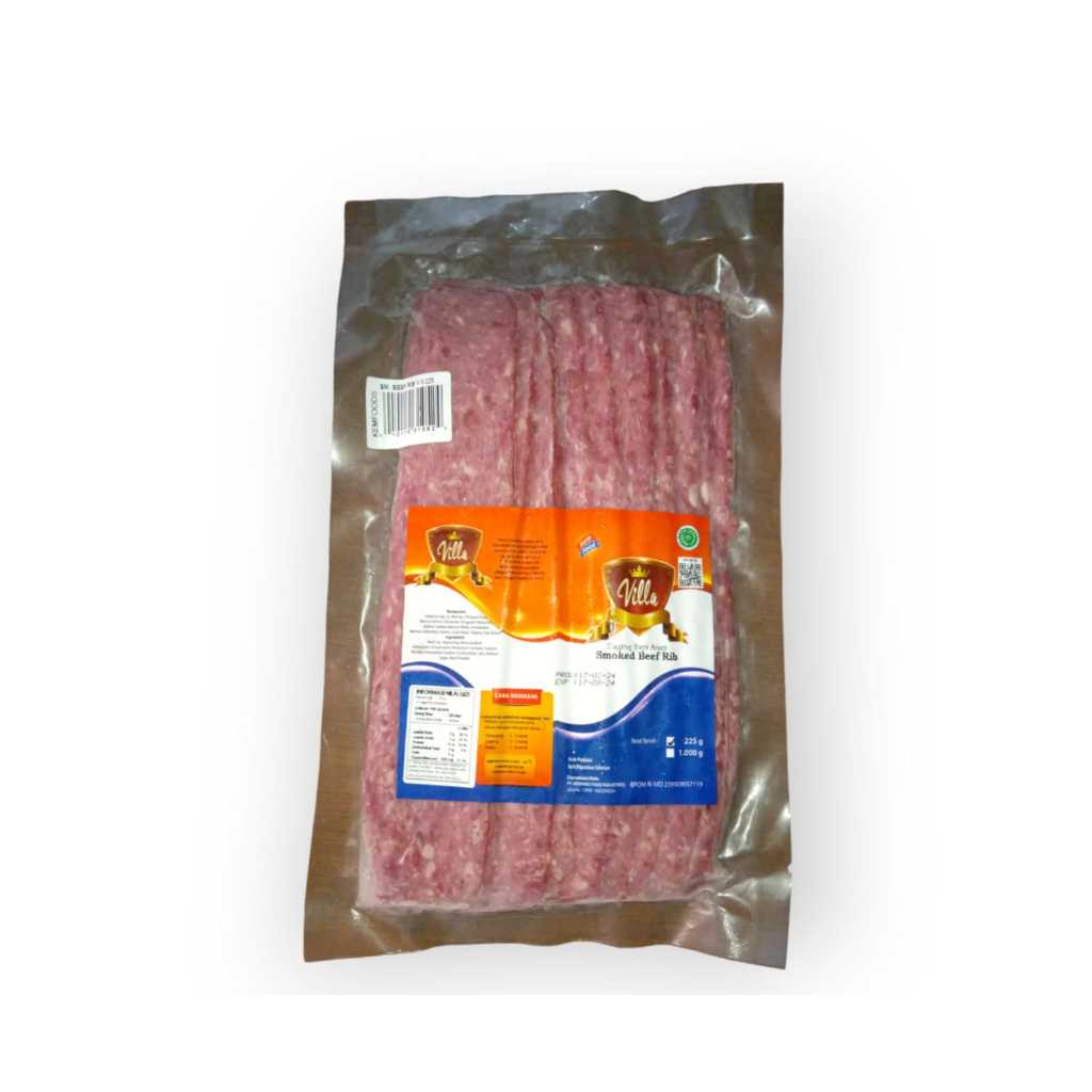 

Villa Beef Bacon / Villa Smoked Beef Rib / Daging Asap Iga 225 Gr