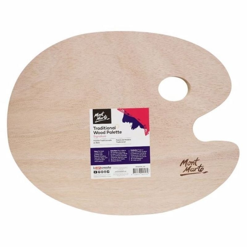 

Mont Marte Traditional Wood Palette Signature / Alat Lukis Palet
