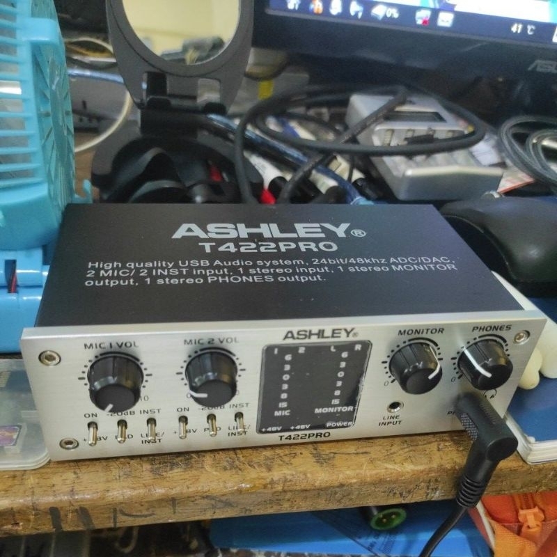 soundcard Ashley T422Pro bekas rasa baru