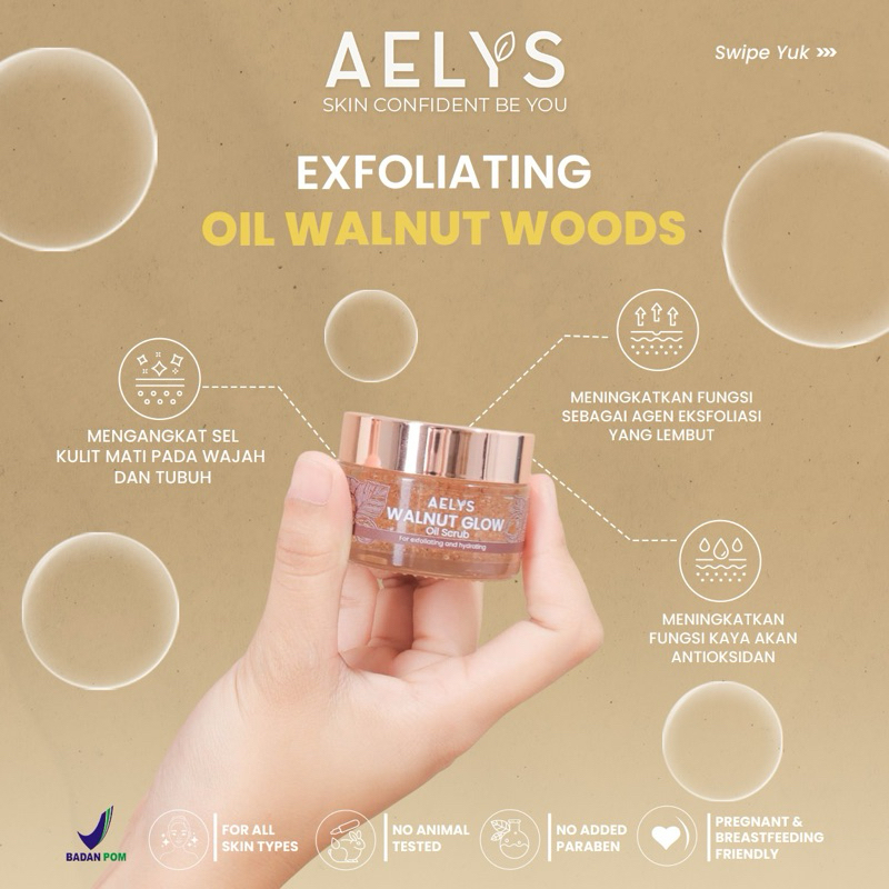 AELYS Walnut Glow Oil Scrub