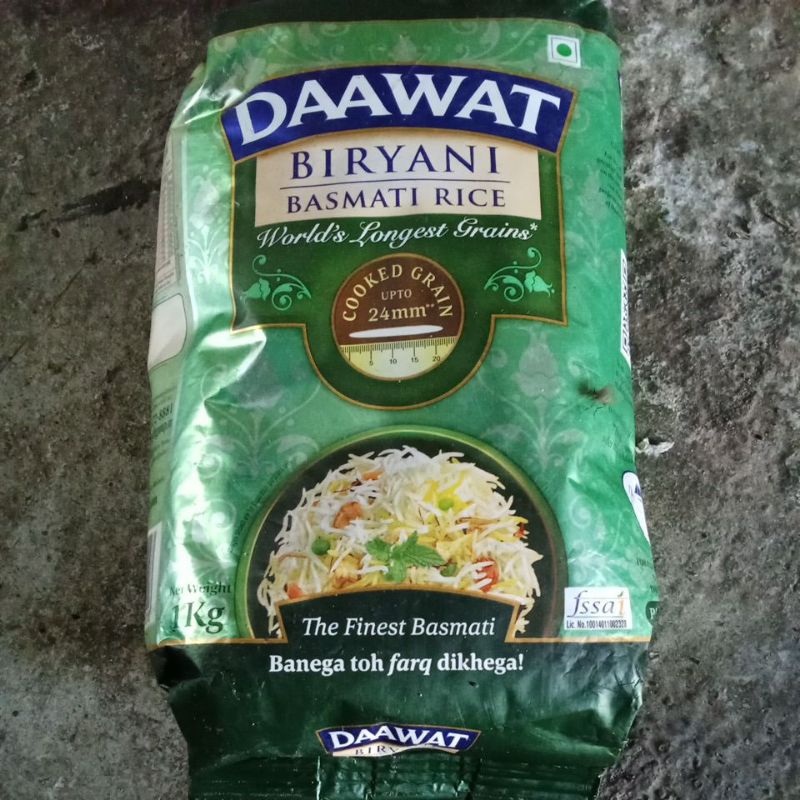 

daawat biryani basmati rice 1kg