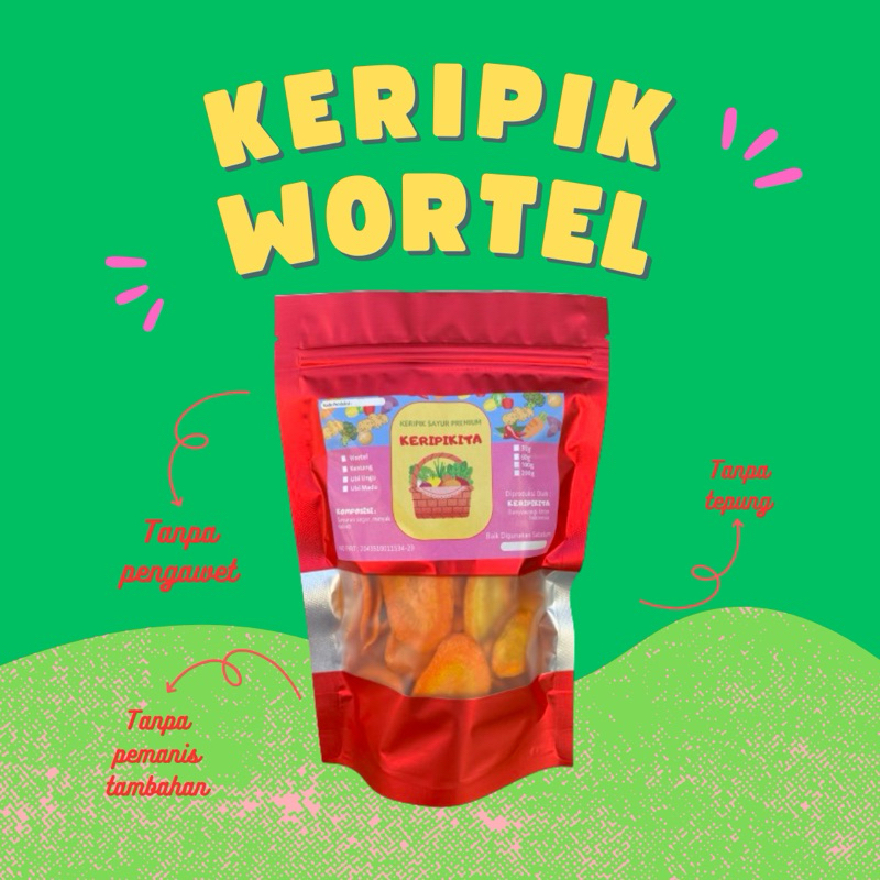 

KERIPIK WORTEL 60g CAMILAN SEHAT MAKANAN RINGAN