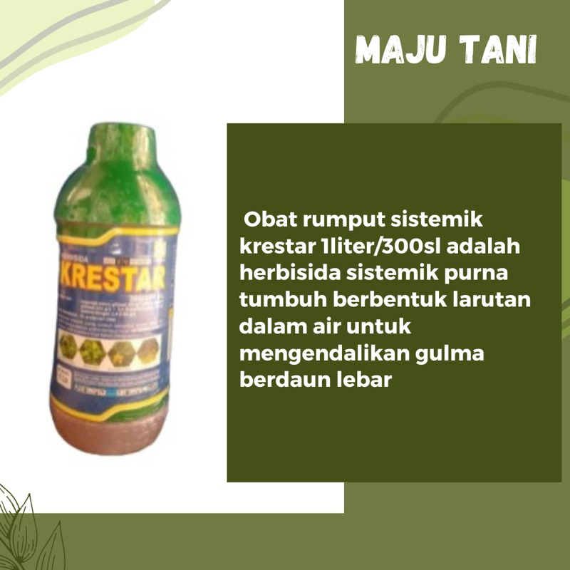 KRESTAR 1 LITER/OBAT RUMPUT TERBAIK/100% Ampuh
