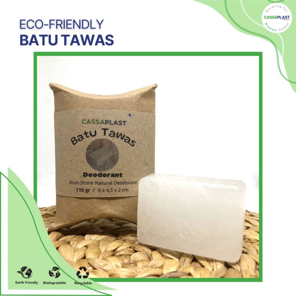 Cassaplast Batu Tawas Deodorant Alami Alum Stone Natural Eco Friendly