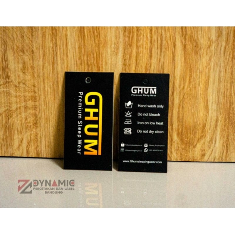 

hang tag custom tebal 700 gsm minimal ( 100 lusin ) label baju | label nama | label harga