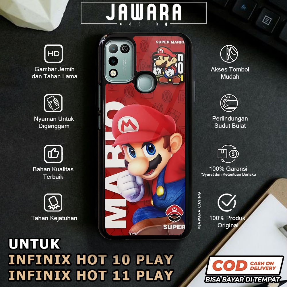 Case Infinix Hot 10 Play 11 Play Casing Infinix Hot 10 Play 11 Play [MRLG] Premium Glossy Case Hp In