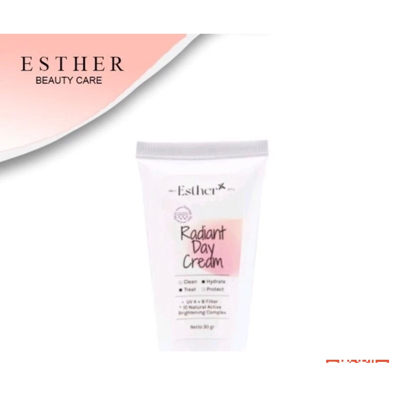 CREAM ESTHER BPOM ORIGINAL RADIANT DAY CREAM STHER ORI KRIM  SIANG