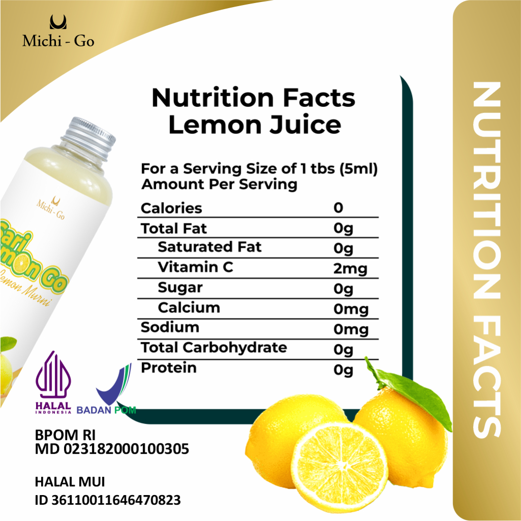 

RB Michigo - Paket Sehat Diet Hemat 3in1 - Sari Lemon 500ml, Cuka Apel 500ml, Chia Seed 70gr - Halal