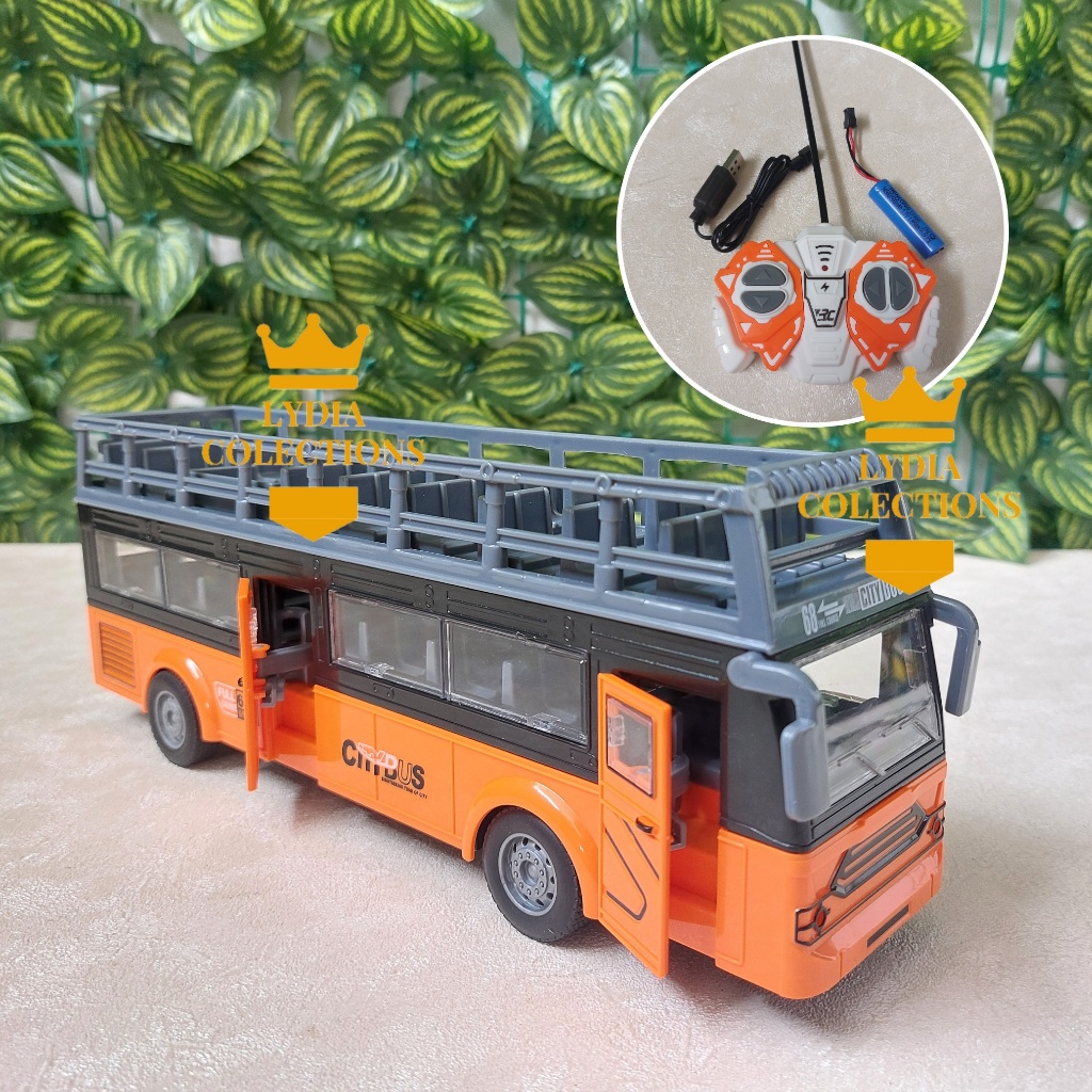 Mainan RC Bus Remote Control Bis Sekolah Lampu 3D