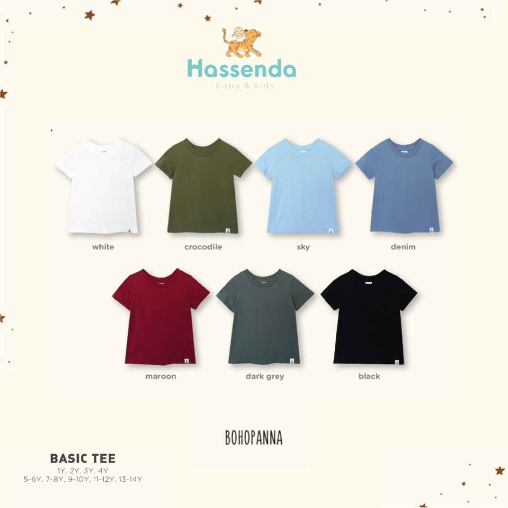 Bohopanna Basic Tee - Kaos Anak Laki-Laki