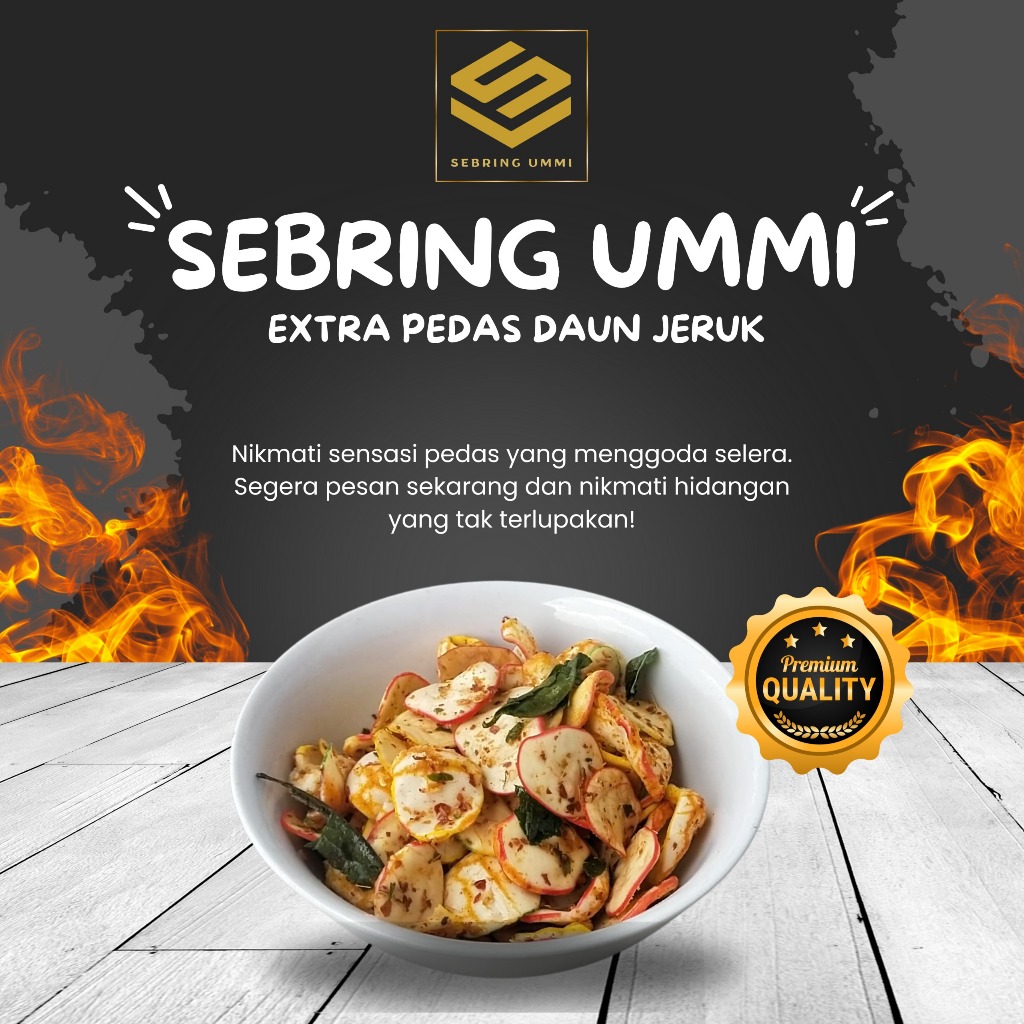 

SEBRING UMMI PEDAS DAUN JERUK 500GR / SEBLAK KERING PEDAS DAUN JERUK 500GR / KERUPUK SEBLAK KERING