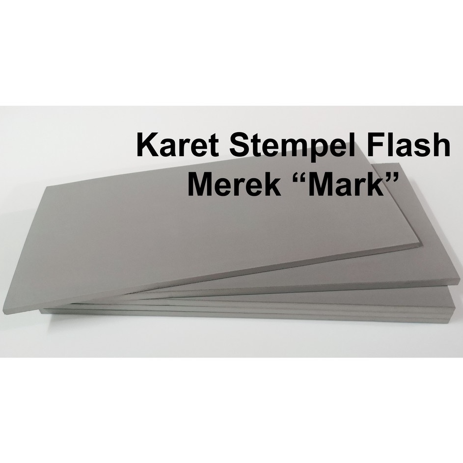 

Ready Stock Karet Stempel Flash Mark Kualitas Premium Warna AbuAbu