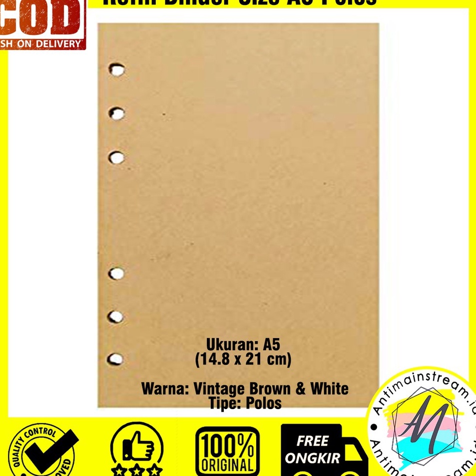 

Refill Isi Buku Binder Ukuran A5 6 Lubang Isi Binder Polos A5 Lubang 6