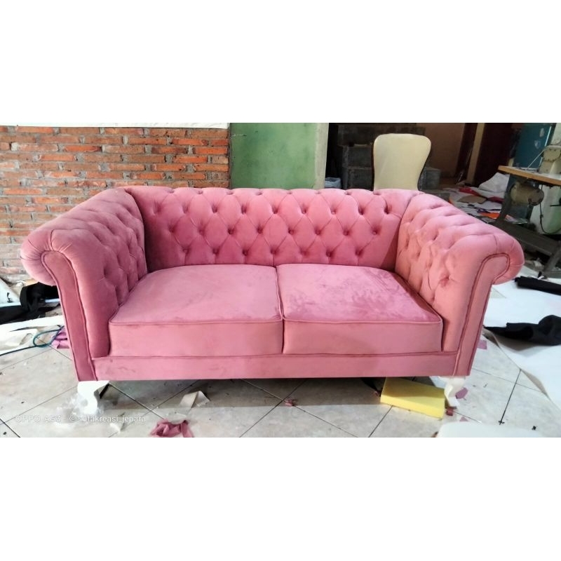 Sofa Tamu Mewah Chesterfield 3Seater / Sofa Tamu Mewah Modern