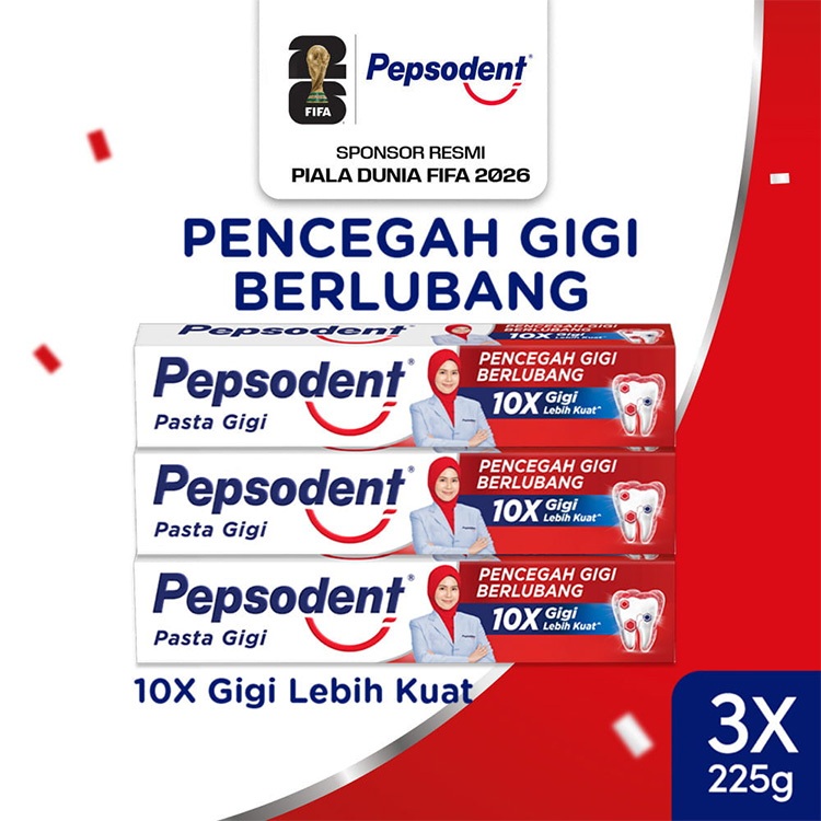 Pepsodent Tooth paste Anti-cavity 225 g x3