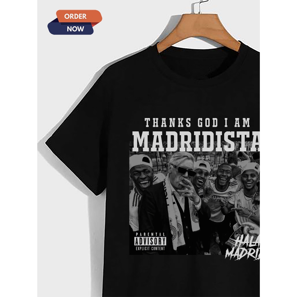 KAOS MADRIDISTA REAL MADRID FANS SUPORTER BAJU ATASAN JERSEY PRIA WANITA PREMIUM COTTON KING OF EURO