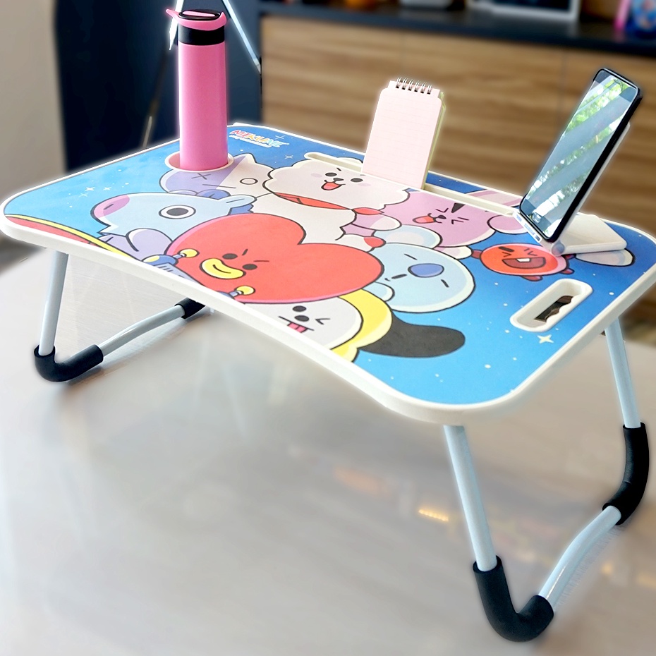 Bestseller Meja Lipat Laptop Poble Meja Belajar Besar Karakter Import