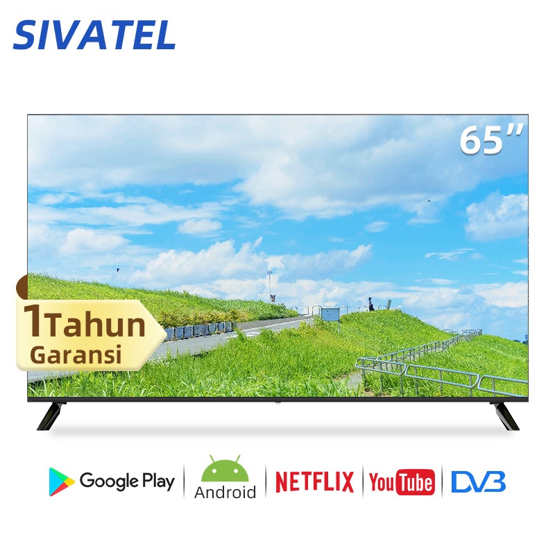 【Free Kayu】 Sivatel TV Smart 65/55 inch TV Digital Android 11.0 4K UHD Dolby Audio Voice control You