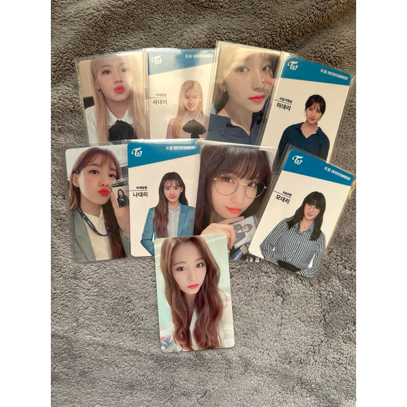 twice fanclub kantor office id rare photocard pc sana mina nayeon momo