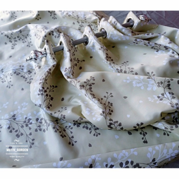 JENDELA MOTIF Abu-abu T BUNGA GORDEN 100cm Diskon BLAZER GORDEN SERAWUNG Unik - MINIMALIS